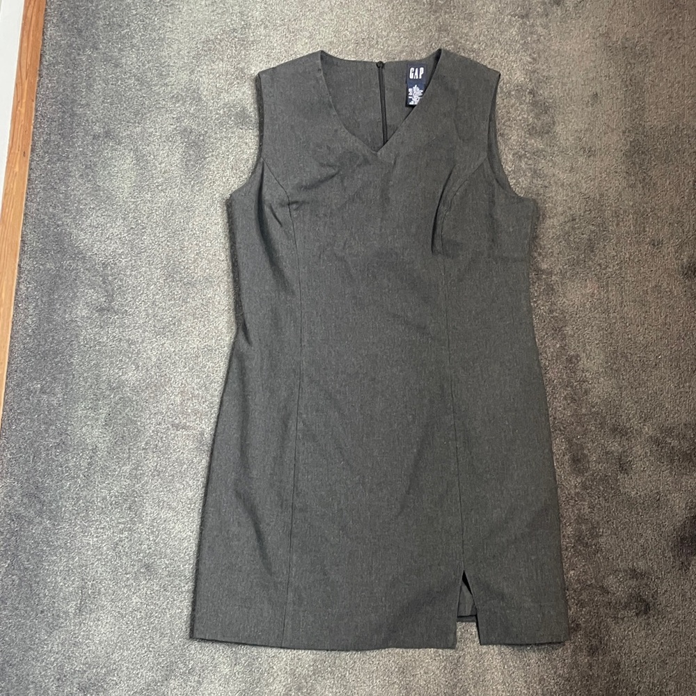 GAP Women's Charcoal Sleeveless Mini Dress
